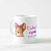 Custom Chihuahua Ma Cute Moederdag Hondenliefhebbe Koffiemok (Voorkant links)
