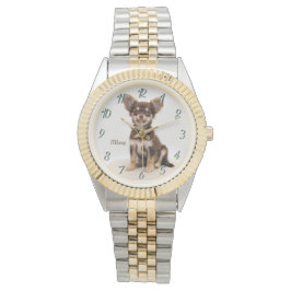Custom Chihuahua Watch (voeg een naam toe) 325 By  Horloge