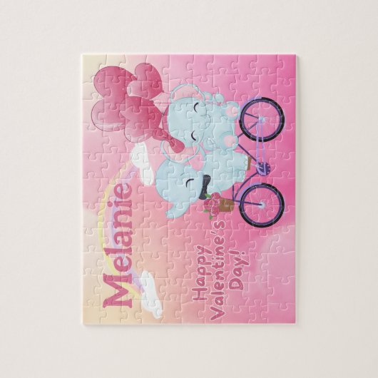 Custom Child Name Valentine's Day Puzzle  Legpuzzel (Verticaal)