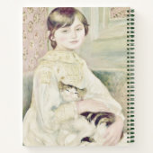 Custom "Child with Cat" by Renoir Name Sketchbook Notitieboek (Achterkant)