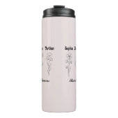 Custom Children Name Wildflower Garden Thermosbeker (Voorkant)