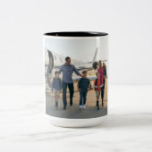 Custom China Cup – One Family, One Heart Tweekleurige Koffiemok (Center)