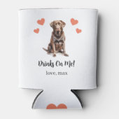 Custom Chocolate Lab Pet Wedding Koelbox Blikjeskoeler (Voorkant)