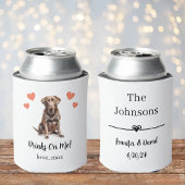 Custom Chocolate Lab Pet Wedding Koelbox Blikjeskoeler