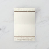 Custom Chocolate Sweet Shoppe Correspondentie Kaar Bedankkaart (Binnen)