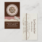 Custom Chocolate Sweet Shoppe Visitekaartjes (Voorkant / Achterkant)