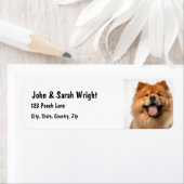 Custom Chow Dog Address Label (Insitu)