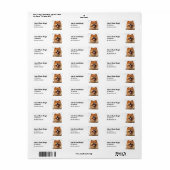 Custom Chow Dog Address Label (Full Sheet)
