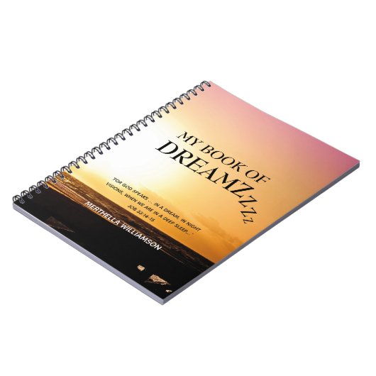 Custom Christelijk Dream Journal Notitieboek (Linkerzijde)