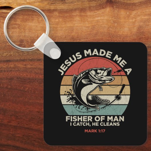 Custom Christian Fisher of Men Sleutelhanger (Voorkant)