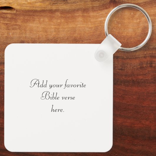 Custom Christian Forgiven Custom Bible Verse Sleutelhanger (Achterkant)