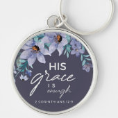Custom Christian His Grace is Enough Sleutelhanger (Voorkant)