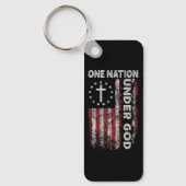 Custom Christian One Nation Under God Sleutelhanger (Voorkant)