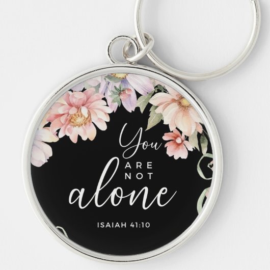 Custom Christian You Are Not Alone Sleutelhanger (Voorkant)