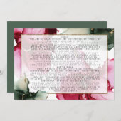 Custom Christine Vows Sage Roze Abstract (Voorkant / Achterkant)