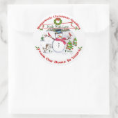 Custom Christmas Baked Goods Sneeuw Stickers (Tas)