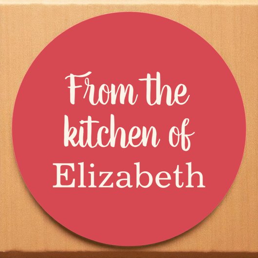 Custom Christmas Baking Cooking Holly Labels