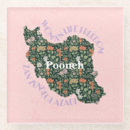 Custom Christmas Bulk Gifts voor Vrouwen Feministe Glazen Onderzetter