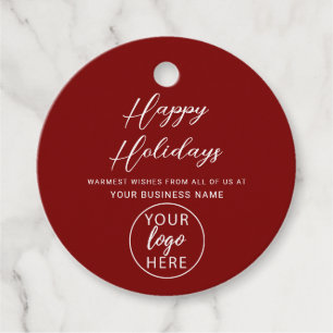 Custom Christmas Business Logo Bedankjes Labels