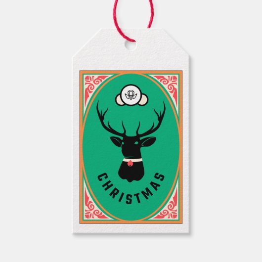 Custom Christmas Cadeaulabel (Voorkant)