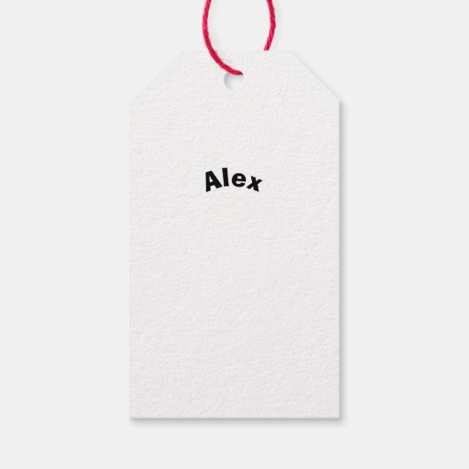 Custom Christmas Cadeaulabel (Achterkant)