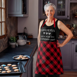Custom Christmas Chalk Style Baking Schort