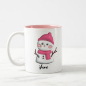 Custom Christmas Coffee Gift Tweekleurige Koffiemok (Links)