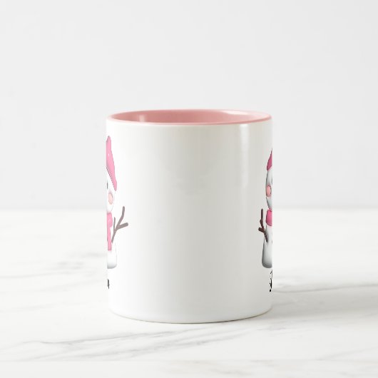 Custom Christmas Coffee Gift Tweekleurige Koffiemok (Center)