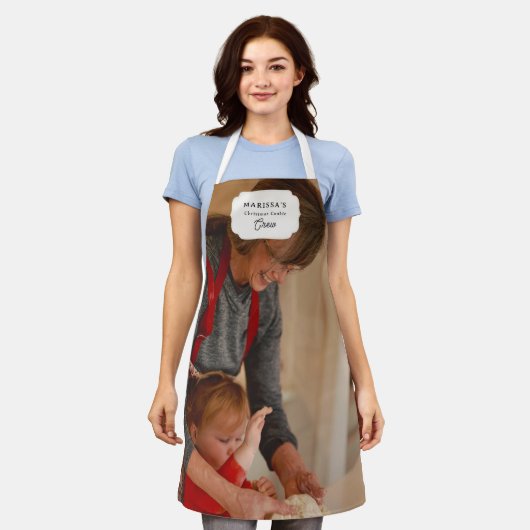 Custom Christmas Cookie Baking Crew Personalized Schort (Gedragen)