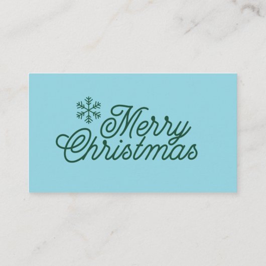 Custom Christmas Coupon Card Redeemable Gift  Informatiekaartje (Achterkant)