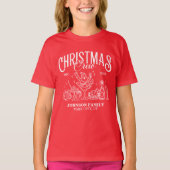 Custom Christmas Crew Matching Family Group T-shirt (Voorkant)
