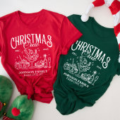 Custom Christmas Crew Matching Family Group T-shirt