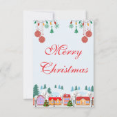 Custom Christmas Family Photo Card – Editable RSVP Kaartje (Achterkant)