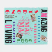 Custom Christmas Gift For Mom - Personalized Photo Fleece Deken (Voorkant (Horizontaal))