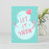 Custom Christmas Greeting Card with Photo Feestdagenkaart (Staand voorkant)