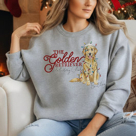 Custom Christmas Holiday Club Golden Retriever Trui