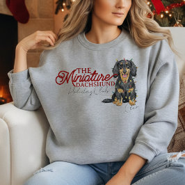 Custom Christmas Holiday Club Miniature Dachshund Trui
