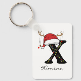 Custom Christmas Holiday Keychain for Mom & Dad