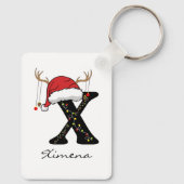 Custom Christmas Holiday Keychain for Mom & Dad (Achterkant)