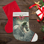 Custom Christmas Horse Stocking voor Horse Lover Kleine Kerstsok