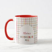 Custom Christmas Hot Chocolate Colorful Trendy  Mok (Links)
