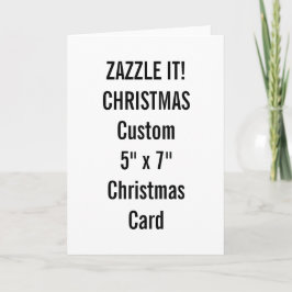 Custom Christmas Kaart 5 "x 7" Blank Sjabloon