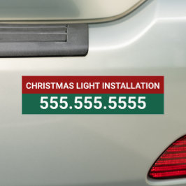 Custom Christmas Light Installatie Bedrijf Bumpersticker