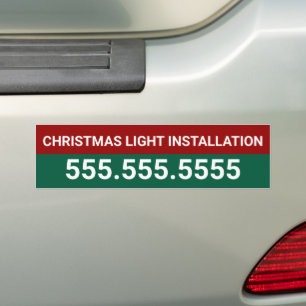 Custom Christmas Light Installatie Bedrijf Bumpersticker