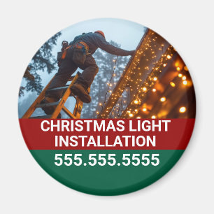 Custom Christmas Light Installatie Bedrijf Magneet