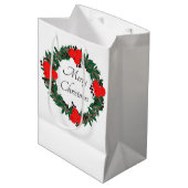 Custom Christmas Medium Cadeauzakje (Voorkant Gekanteld)