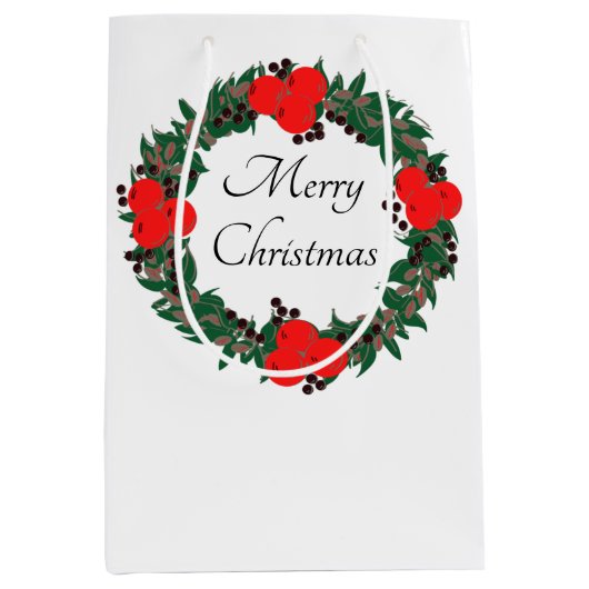 Custom Christmas Medium Cadeauzakje (Voorkant)
