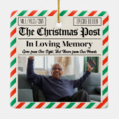 Custom Christmas Memorial Gift, In Loving Memory Keramisch Ornament (Achterkant)