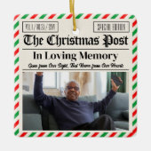 Custom Christmas Memorial Gift, In Loving Memory Keramisch Ornament (Voorkant)