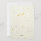 Custom Christmas Minimal Japanese Calligrapy Gold Feestdagenkaart (Achterkant)